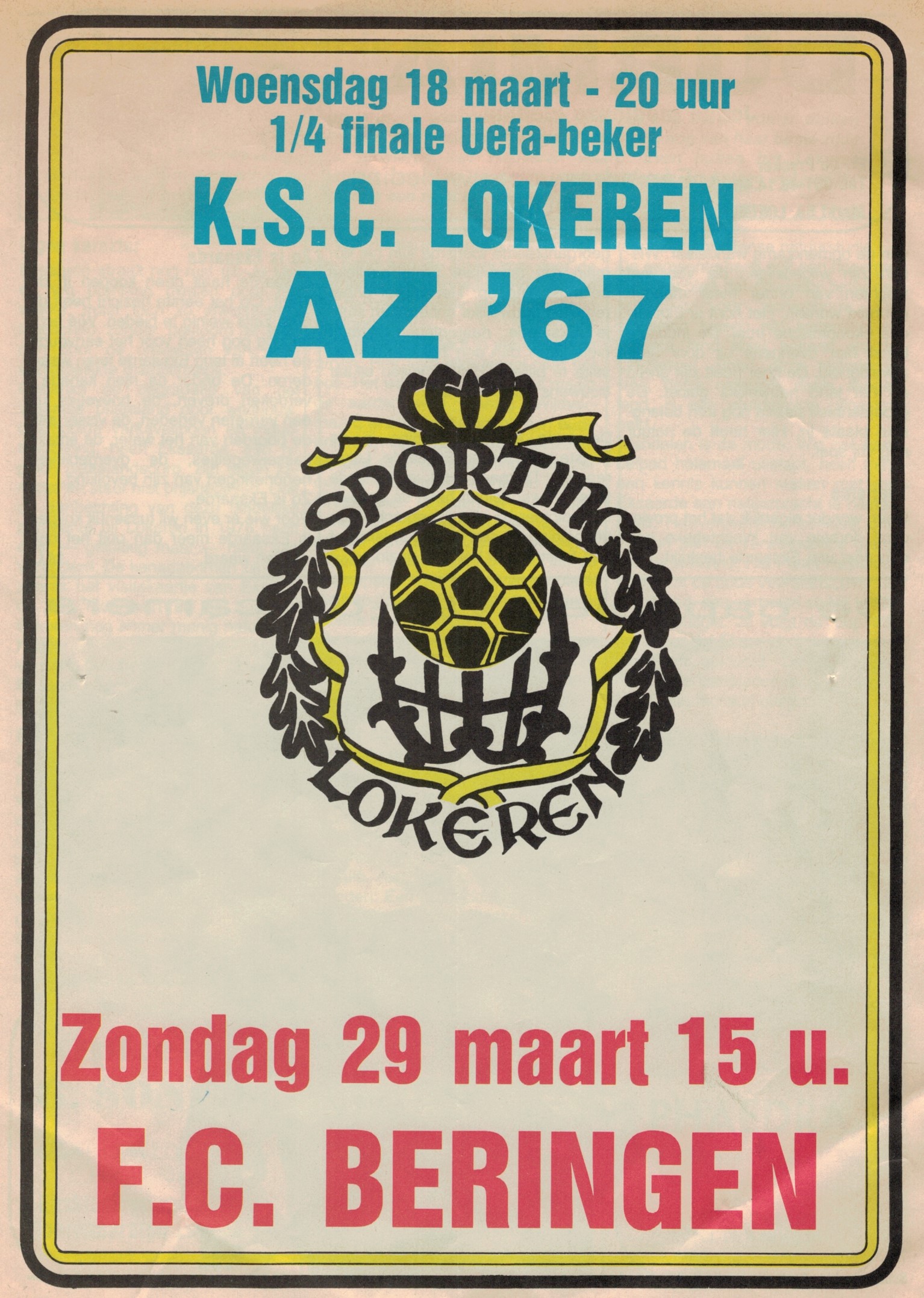 AZ Programma 18-maa-1981 Lokeren uit